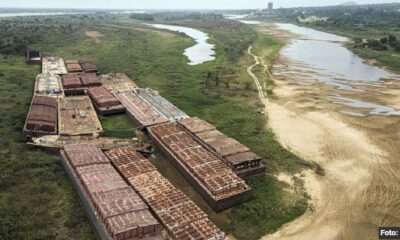 Las condiciones del nivel de agua en el río son muy complicadas para la navegación. Foto: Archivo.