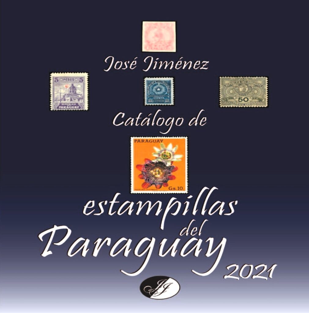 Portada del "Catálogo de estampillas del Paraguay", de José Jiménez. Cortesía