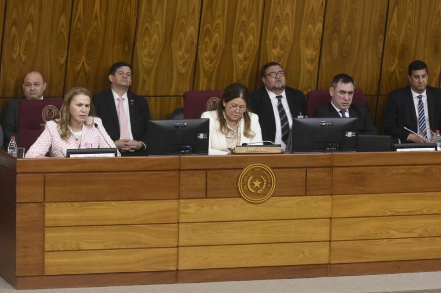 La titular del Ministerio de Salud, María Teresa Barán, defendió presupuesto para el 2025. Foto: Congreso Nacional.