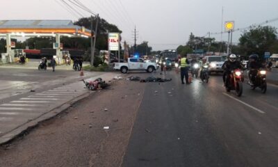 Trágico accidente vial sobre Acceso Sur. Foto: NPY.