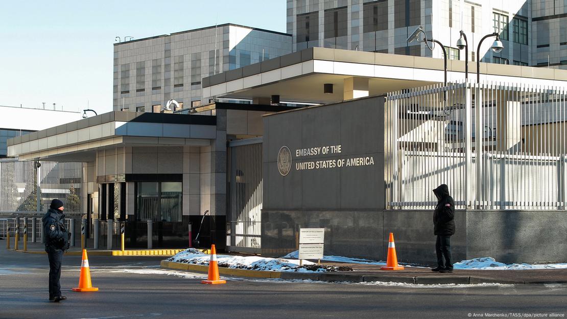 Embajada de Estados Unidos en Kiev. Foto: DW