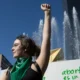 Las manifestantes a favor de la despenalización. Imagen de archivo. Imagen: SILVANA FLORES/AFP/Getty Images