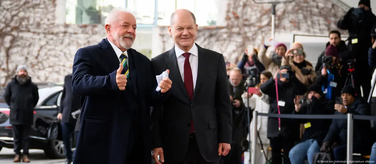 Olaf Scholz y Luiz Inácio Lula da Silva en un encuentro en Berlín, en 2023. Imagen: Bernd von Jutrczenka/dpa/picture alliance