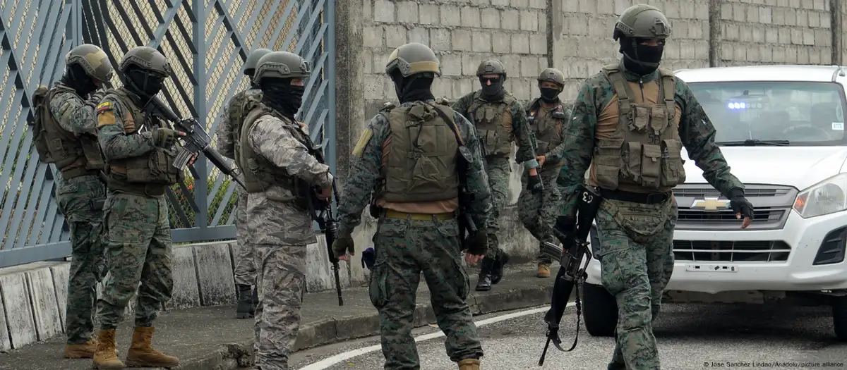 Militares de Ecuador. Foto: Jose Sanchez Lindao/Anadolu/picture alliance