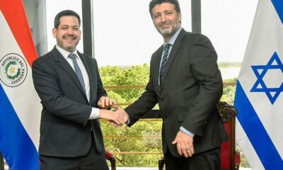 Raúl Latorre y Amit Meker, embajador de Israel en Paraguay. Foto: Gentileza.