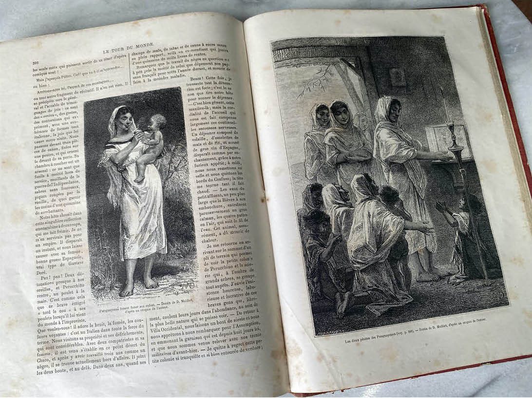 Relato ilustrado de L. M. Forgues en "Le Tour du Monde", París, 1874. Cortesía