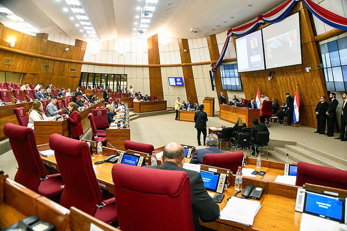 Sesión de la Cámara de Diputados. Foto: X