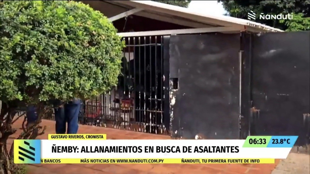 Cuatro allanamientos simultáneos realizan en estos momentos. Foto: captura de pantalla