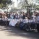 Personas con discapacidad frente al Congreso. Foto: Captura de video de Francisca Pereira.