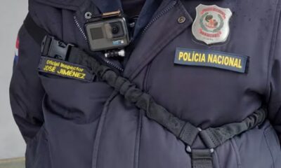 Bodycam que utilizó el agente policial en un procedimiento. Foto: Gentileza.