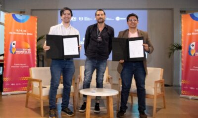 Sergio Acosta (IAAviM), Marcelo Pedott (IECINE) y Christian Gayoso (INAP). Cortesía