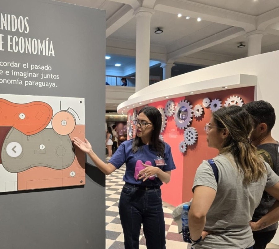 Recorrido en el Museo de Economía. Cortesía