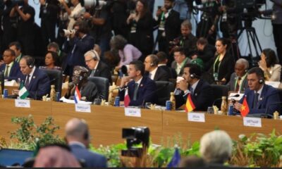 Santiago Peña en mesa de la Cumbre de Líderes del G20. Foto: Gentileza.