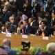 Santiago Peña en mesa de la Cumbre de Líderes del G20. Foto: Gentileza.