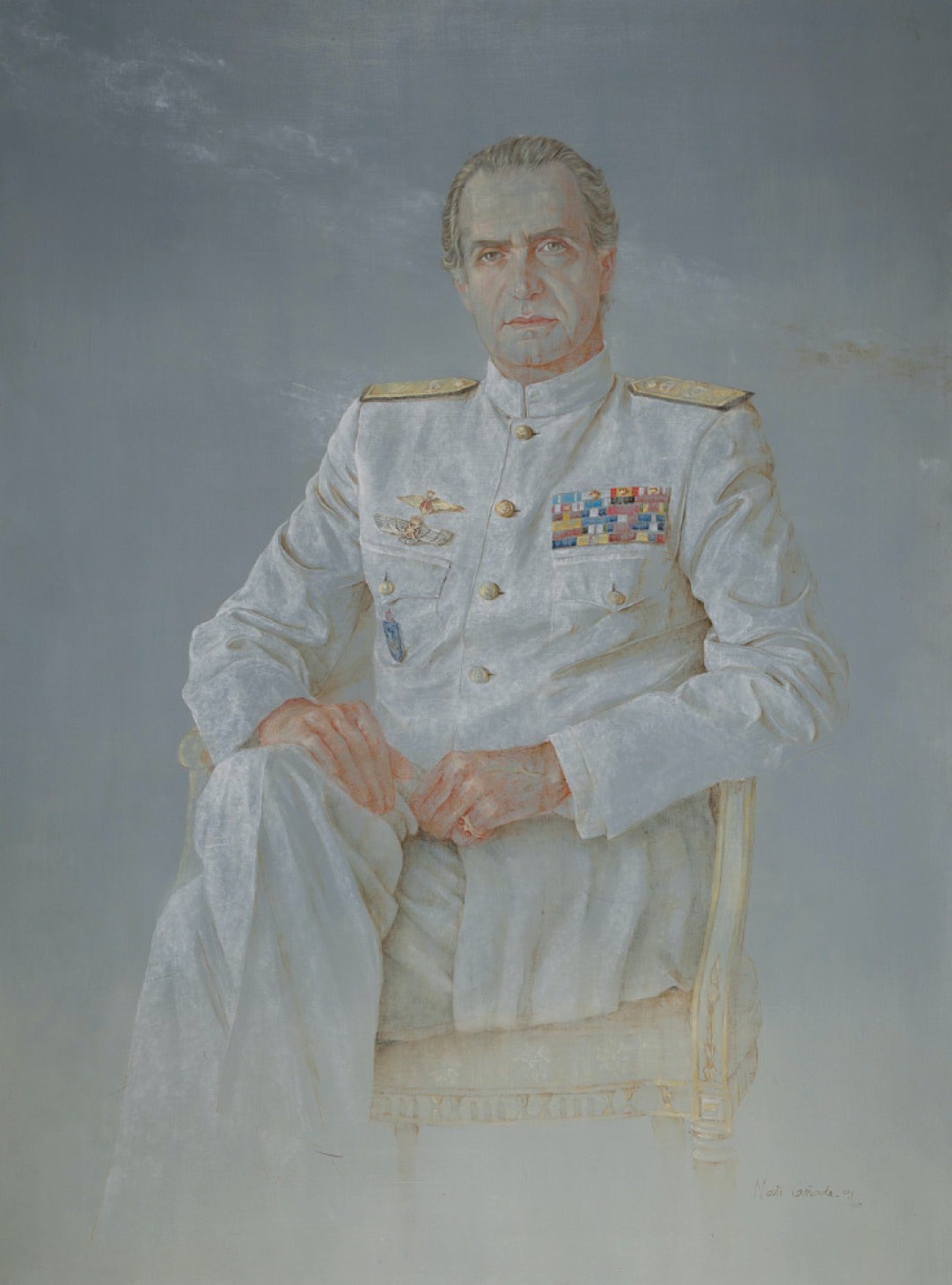 Nati Cañada, Retrato de Juan Carlos de Borbón, rey de España, 1996. Cortesía