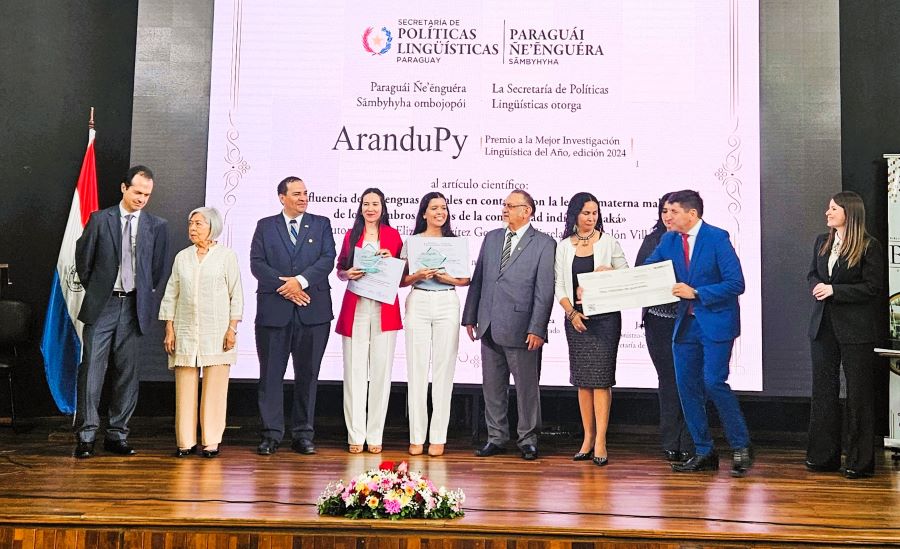 Las ganadoras del Premio AranduPy en su primera edición. Cortesía