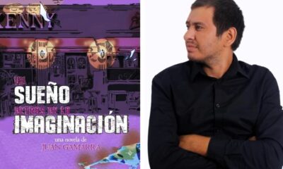 Portada del libro "Un sueño detrás de la imaginación" y su autor, Juan Gamarra (Che Ha Nde Editora). Cortesía