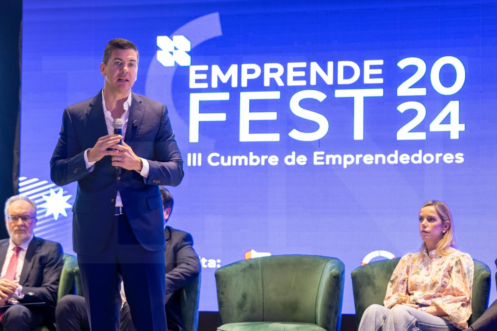 Santiago Peña en Emprende Fest 2024. Foto: El Nacional.