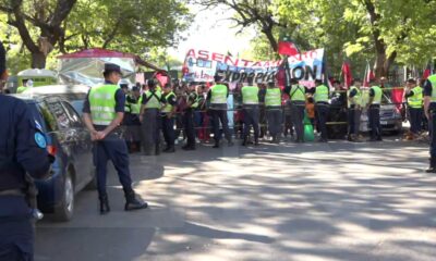 Protesta contra la Ley de la Función Pública frente el Congreso Nacional. Foto: El Nacional.