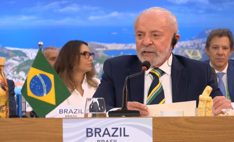 Lula da Silva en la Cumbre del G20 2024. Foto: Infobae.