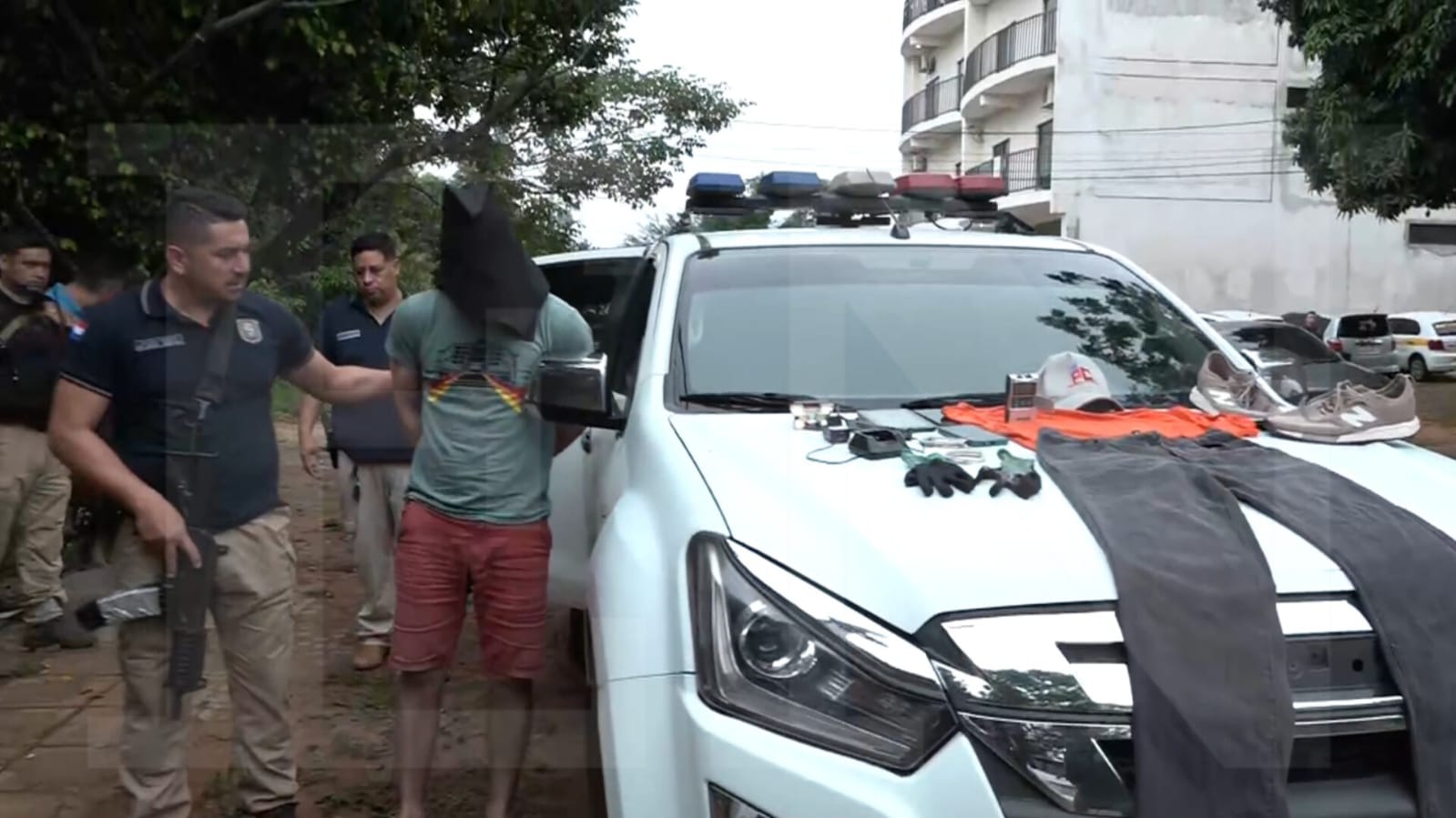 Hombre detenido por el robo de vehículo. Foto: El Nacional.