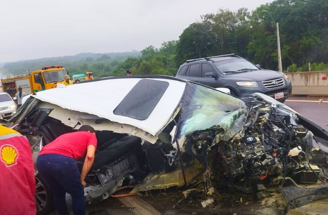 Accidente fatal en Caacupe. Foto: Gentileza.