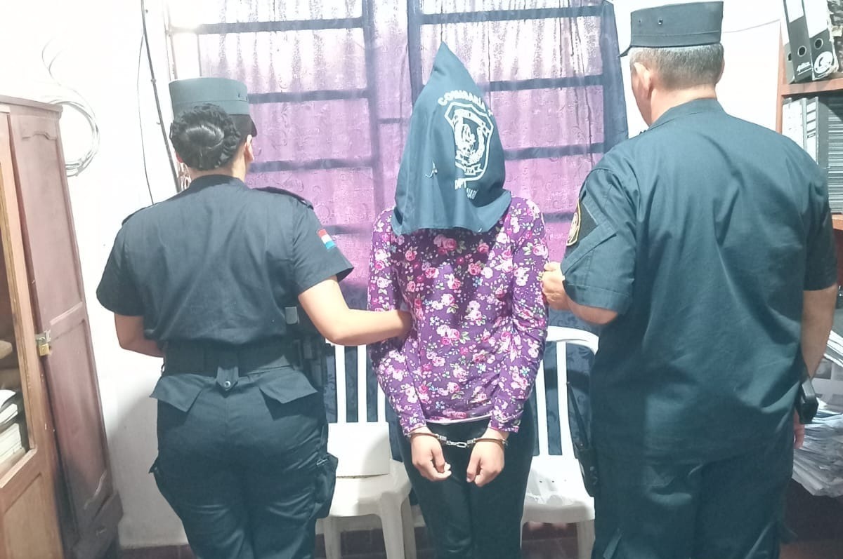 La mujer se presentó tras cometer el crimen. Foto: Gentileza.