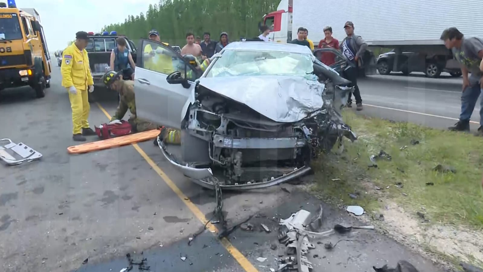 Accidente de tránsito en Falcón. Foto: El Nacional.