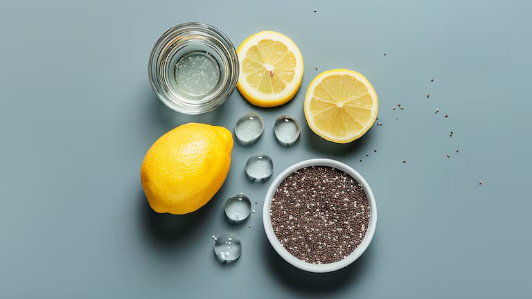 Limón y la chía en una bebida que combate la inflamación y ayuda a mantener el cuerpo hidratado. Foto: Infobae