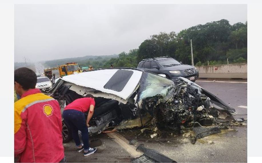 Accidente fatal en Caacupé. Foto: Gentileza.