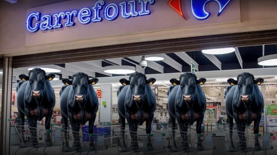 CEO de Carrefour decidió suspender la compra de carne proveniente de los países del Mercosur. Foto: Internet