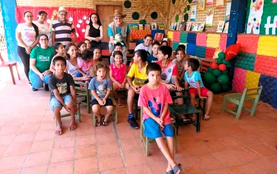 Edición pasada de "Cuentos en Navidad", jornada que se desarrolló en Guairá. Foto: María E. Ayala