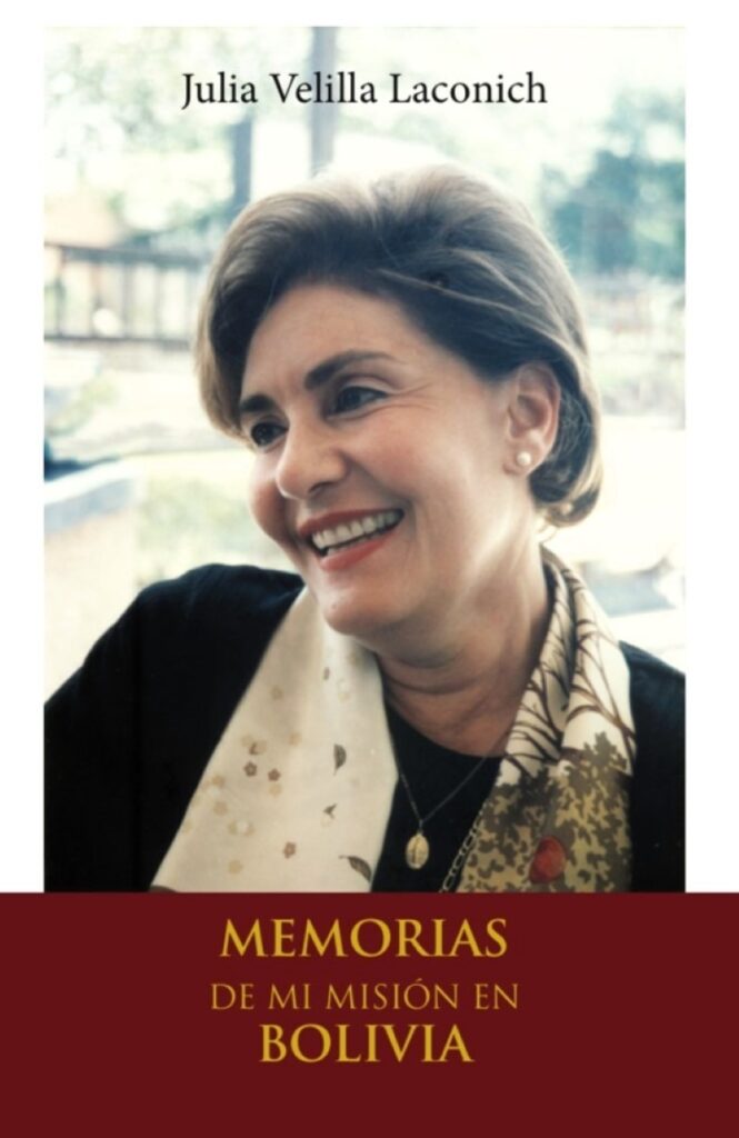 Portada del libro "Memorias de mi misión en Bolivia", de Julia Velilla Laconich. Cortesía