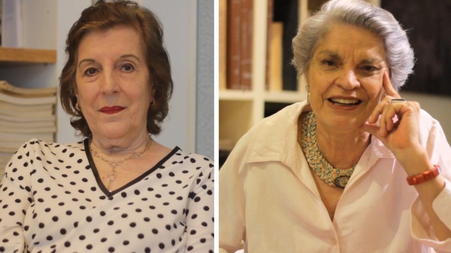 Mabel Causarano y Milda Rivarola. Cortesía