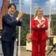 El presidente taiwanés, Lai Ching-te, inauguró, junto con la Ministra Angie Duarte y el Embajador Carlos Fleitas, el stand de Paraguay. Foto: Gentileza.