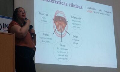 Profesional brindó una charla sobre Prevención del Cáncer Bucal. Foto: MSP BS.