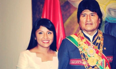 Evaliz junto a su padre Evo Morales. Foto: Archivo.