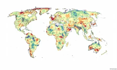 Los investigadores identificaron patrones térmicos alarmantes en regiones como China central, Japón y la península arábiga, donde el calor superó todas las predicciones. Imagen: Kornhuber et al., PNAS 2024 (CC BY-NC-ND 4.0)