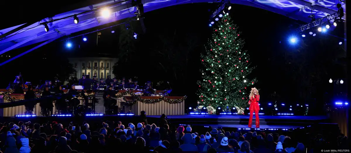 La encendida del árbol de Navidad en los jardines de la Casa Blanca es tradición iniciada en 1923. Imagen: Leah Millis