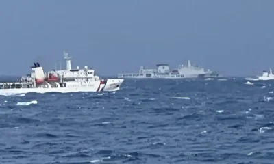 Hasta 90 buques militares y guardacostas chinos participaron en ejercicios que simularon ataques y bloqueos de rutas marítimas, denunció Taiwán. (Archivo: 09.12.2024) Imagen: TAIWAN COAST GUARD/AFP