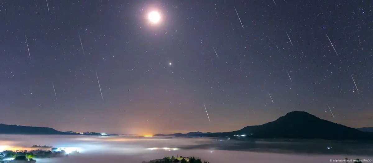 Lluvia de meteoritos de las Gemínidas. Foto archivo. DW.