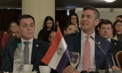 Rubén Ramírez Lezcano y Santiago Peña en la Cumbre del Mercosur 06 de diciembre de 2024. Foto: Captura.