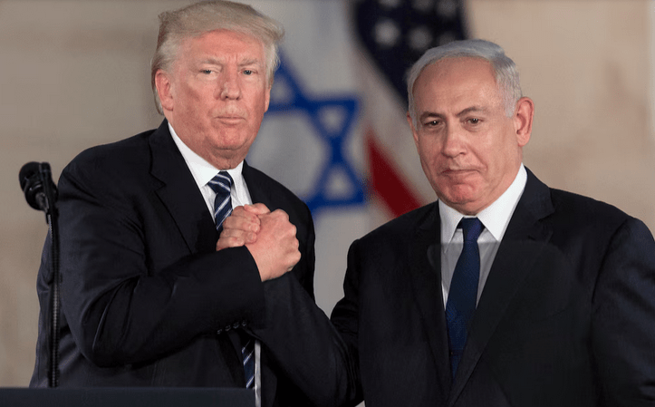 Donald Trump y Benjamín Netanyahu. Foto: Infobae.