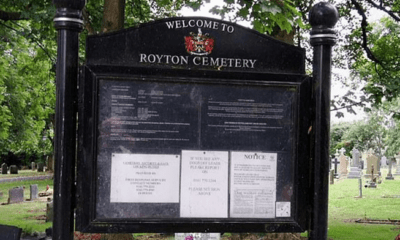 Cementerio de Royton, Reino Unido. Foto: Infobae.