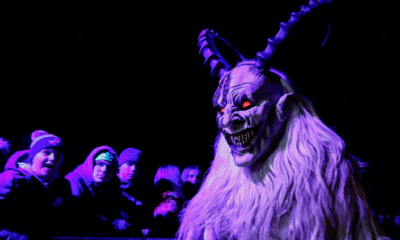 Krampus, mezcla tradiciones paganas y mitologías antiguas aún vigentes en Europa. Foto: Infobae.