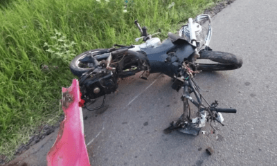 Accidente de moto. Foto: Gentileza