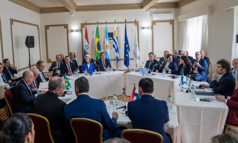 Reunión de representantes de la Unión Europea con países miembros del Mercosur. Foto: Gentileza.