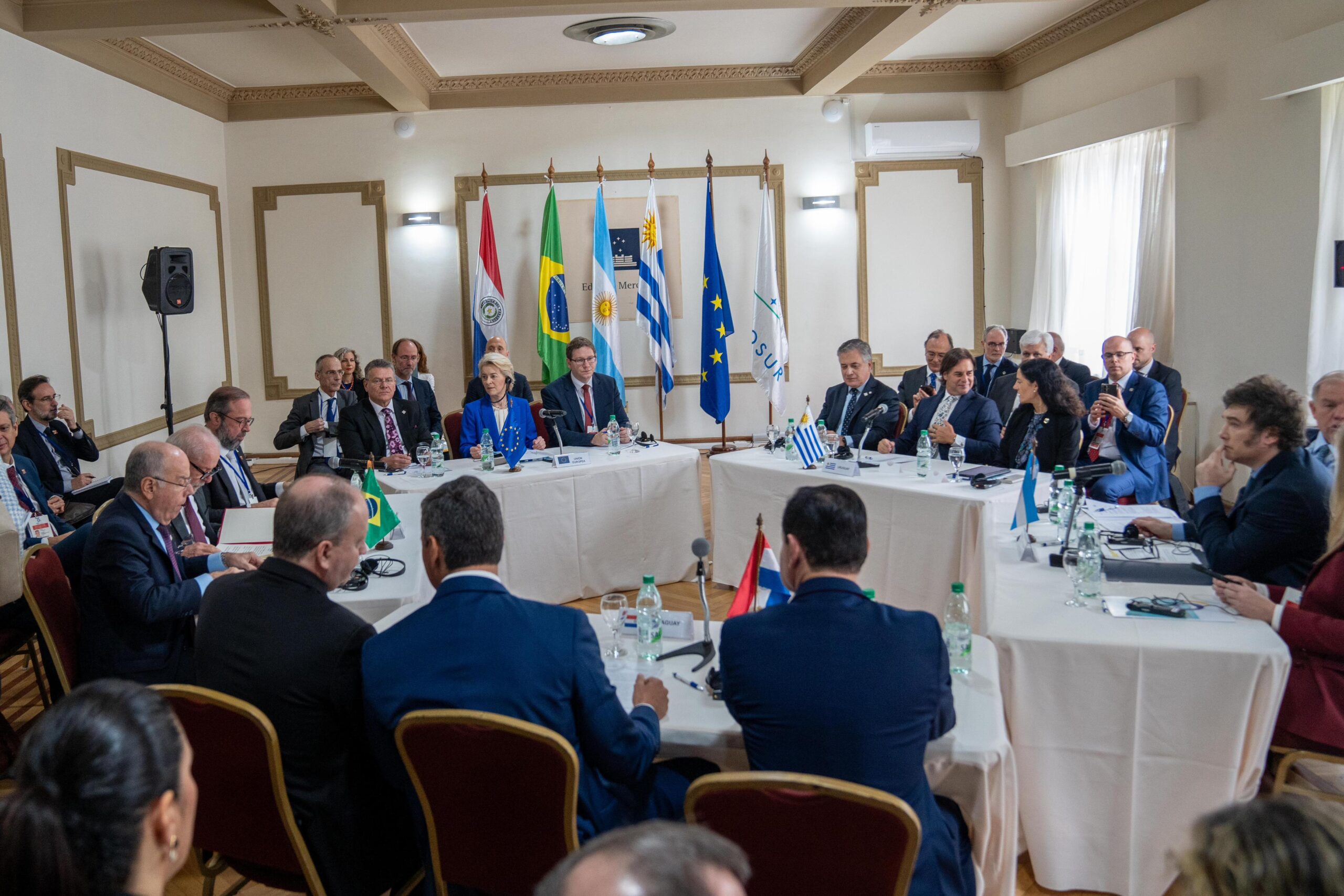 Reunión de representantes de la Unión Europea con países miembros del Mercosur. Foto: Gentileza.