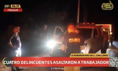 Asalto a comerciante en Itauguá. Foto: Captura de pantalla.