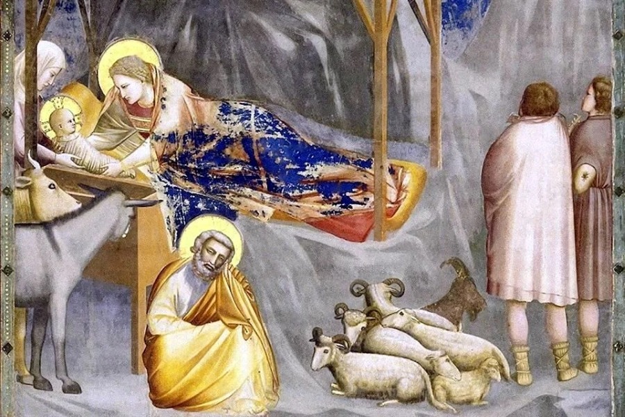 "La Natividad", de Giotto Di Bondone. (Wikimedia Commons)